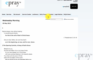 ePray - Using the Daily Office